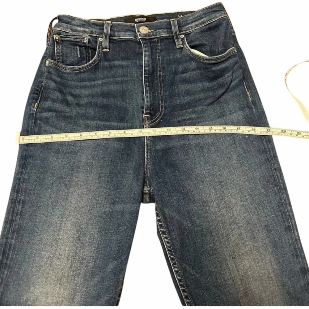 Hudson Centerfold Ultra High Rise Skinny Jeans Dark Wash Ankle Zip 29